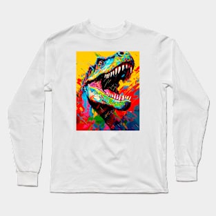 Colorful T-Rex #1 Long Sleeve T-Shirt